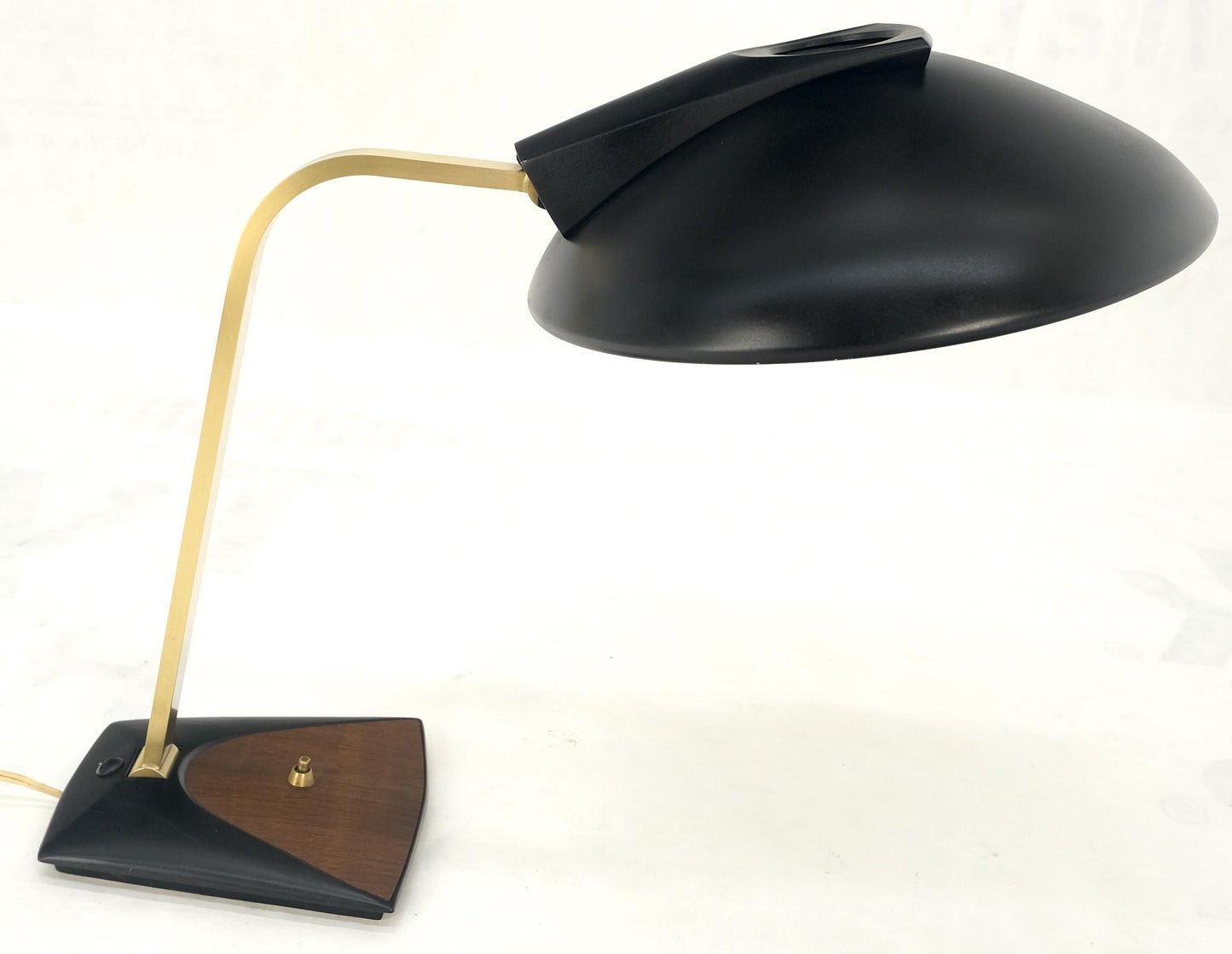 EstablishedLines Vintage c1970s Italian Mid Century Modern Adjustable Brass Desk Table Lamp MINT!