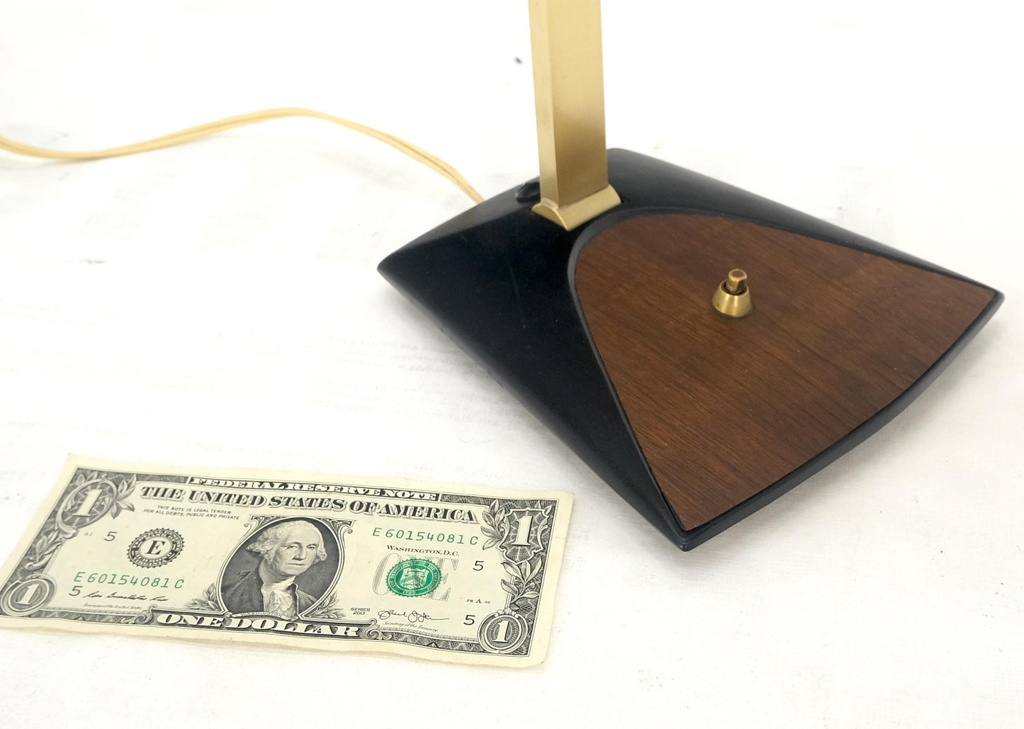 EstablishedLines Vintage c1970s Italian Mid Century Modern Adjustable Brass Desk Table Lamp MINT!