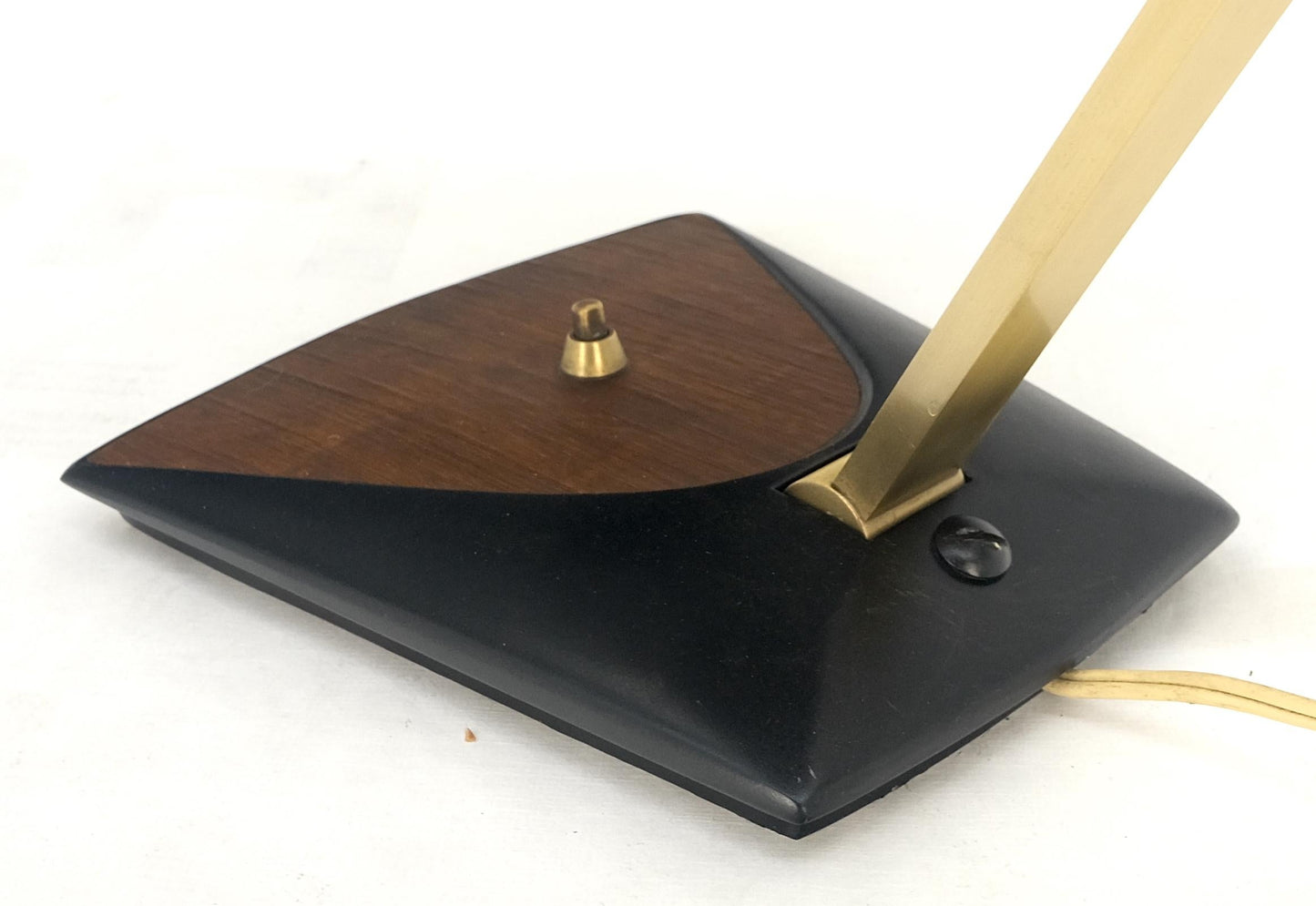 EstablishedLines Vintage c1970s Italian Mid Century Modern Adjustable Brass Desk Table Lamp MINT!