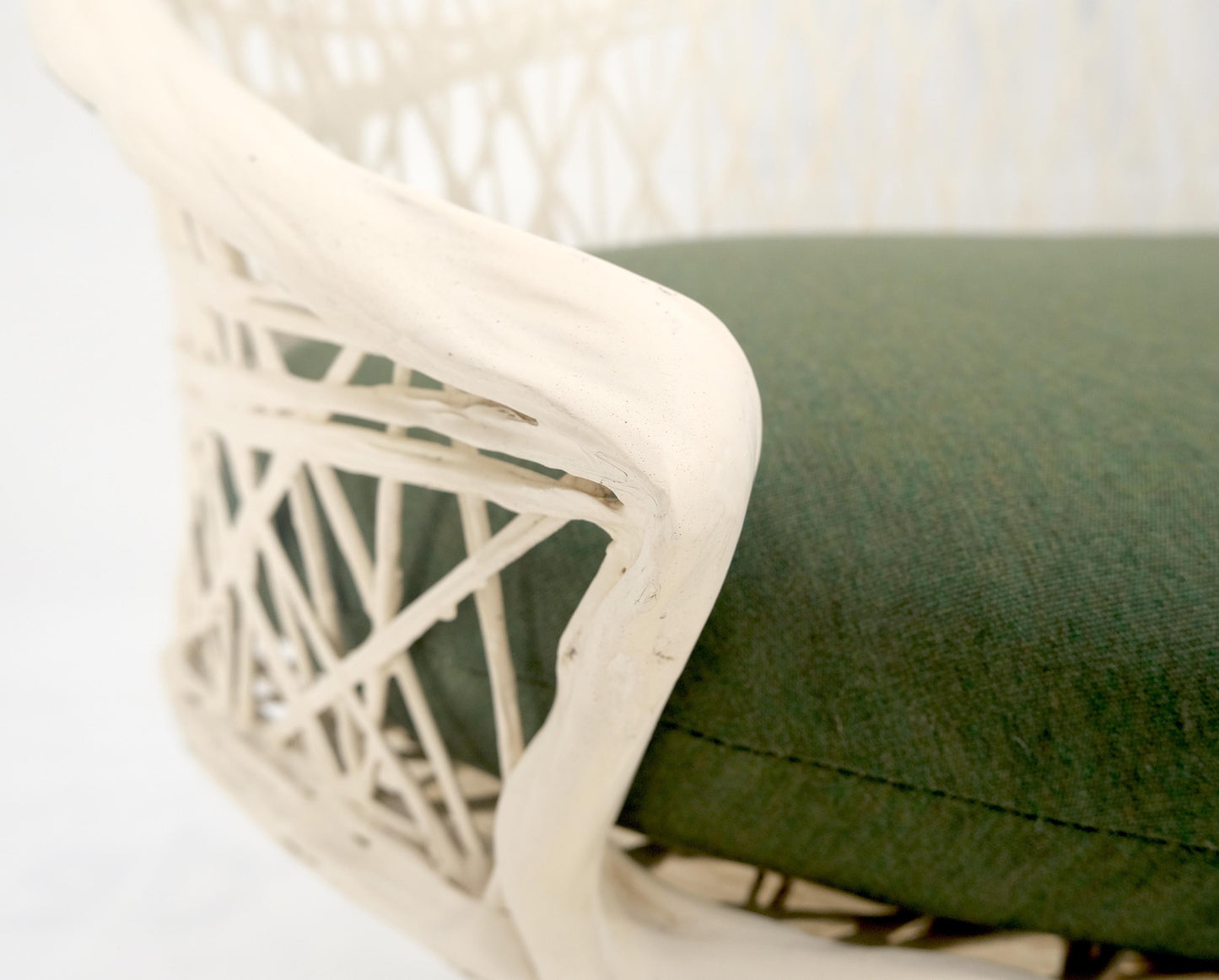EstablishedLines Russel Woodard Spun Fiberglass Oval Outdoor Loveseat Mid Century Modern MINT