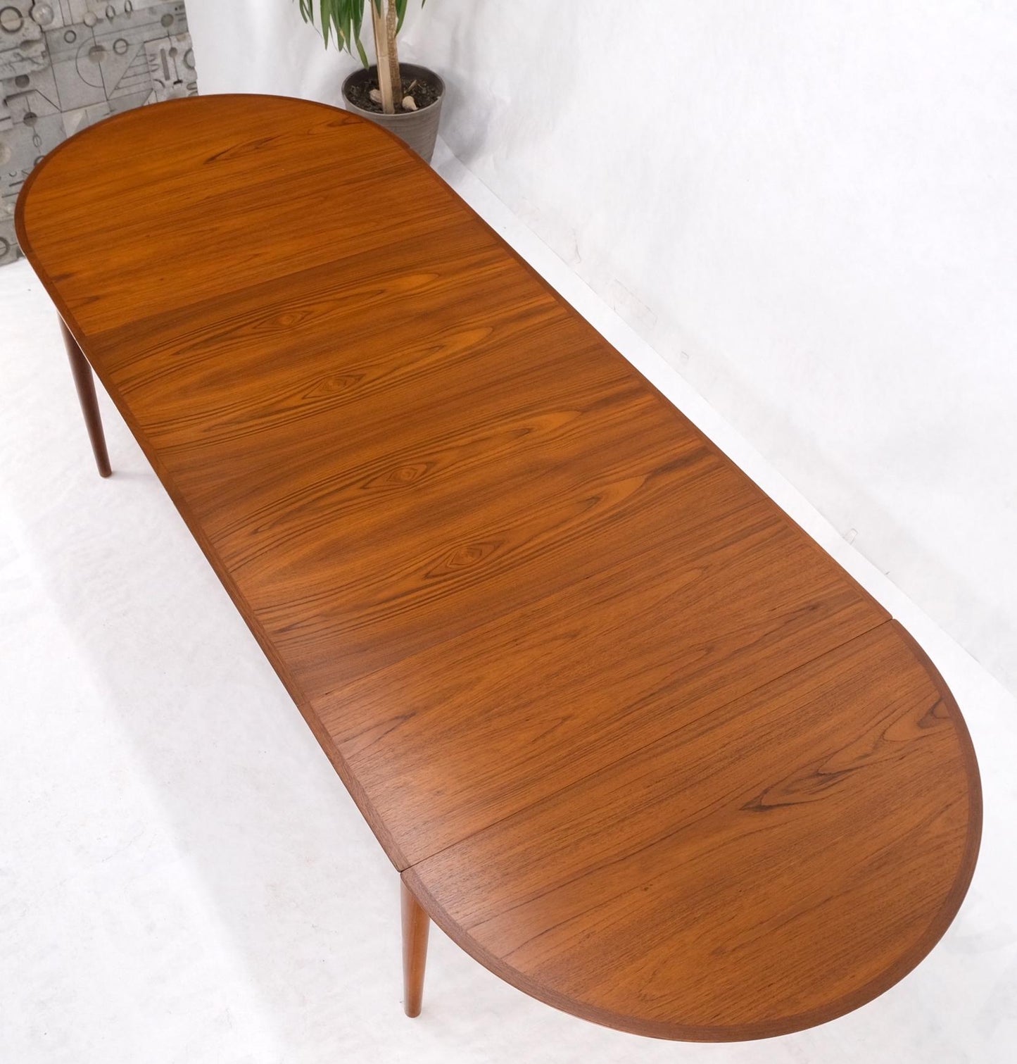 EstablishedLines Danish Mid Century Modern Teak Drop Leaf Dining Table w/ 2 Leaves Boards MINT