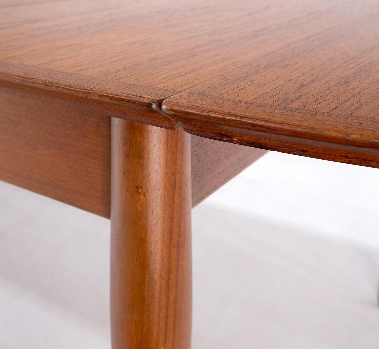 EstablishedLines Danish Mid Century Modern Teak Drop Leaf Dining Table w/ 2 Leaves Boards MINT