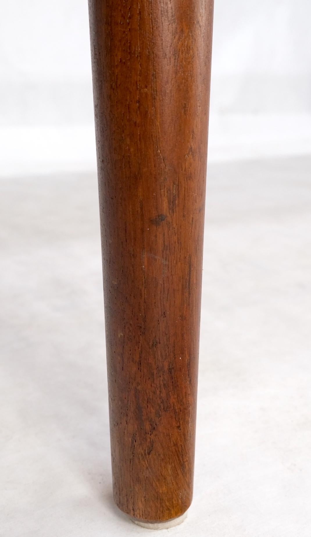 EstablishedLines Danish Mid Century Modern Teak Drop Leaf Dining Table w/ 2 Leaves Boards MINT