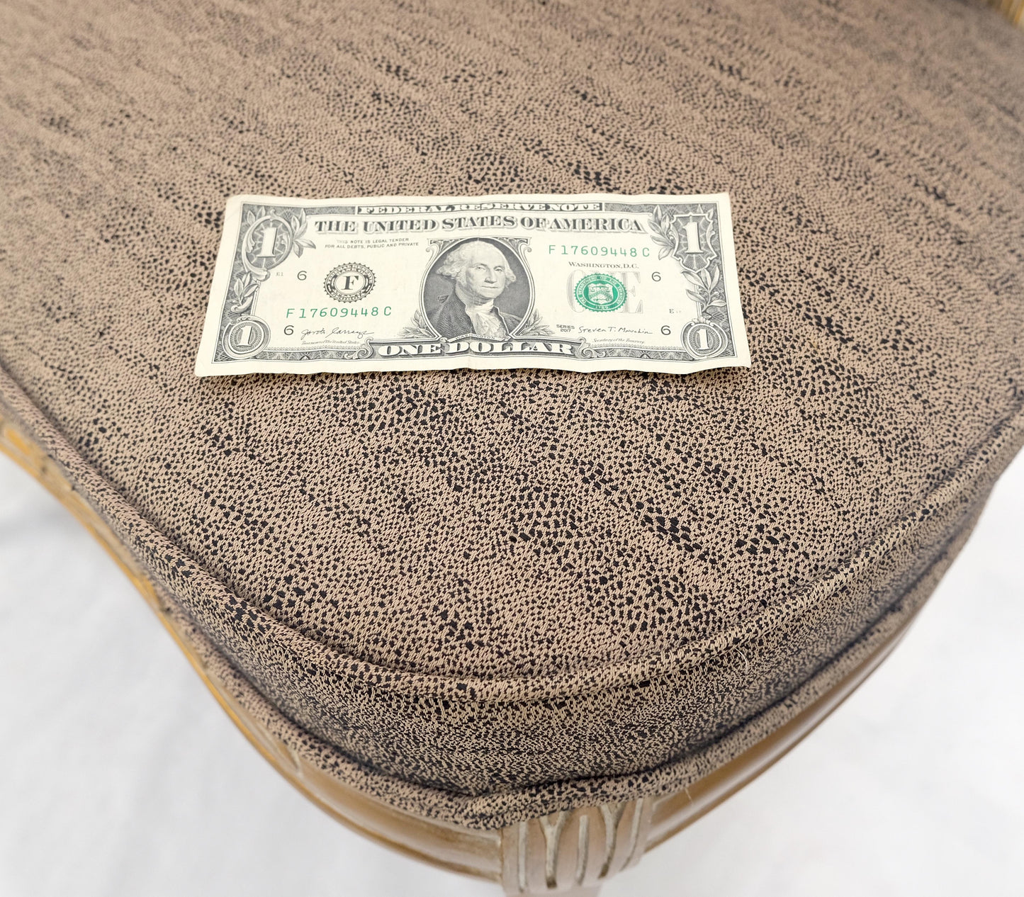 EstablishedLines Pair Gold Gilt Carved Frame New Upholstery Tufted Back Fire Side Lounge Chairs