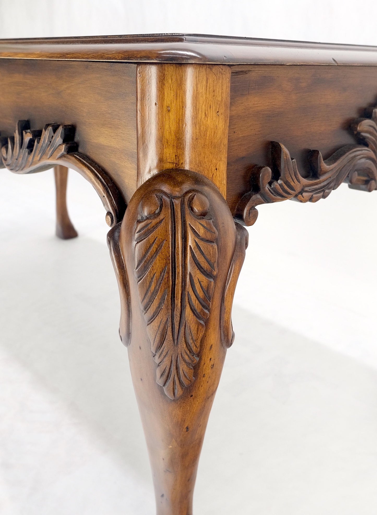EstablishedLines Spanish Colonial Carved Walnut 1 Drawer Writing Library Table Desk Console MINT!