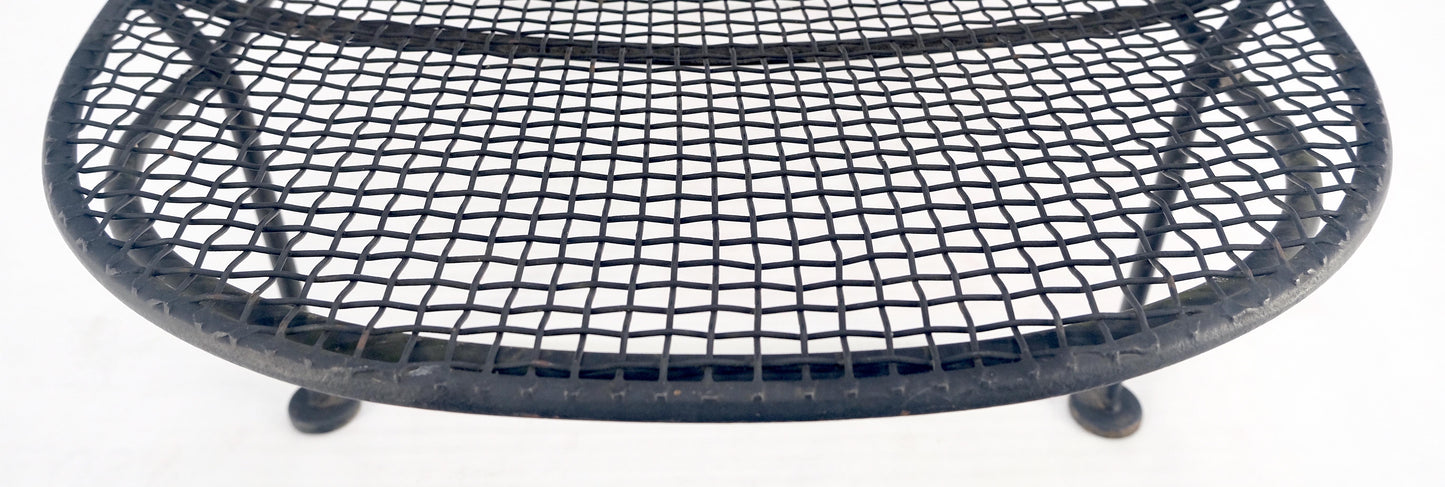 EstablishedLines Russel Woodard Mesh Body Adjustable Back Chaise Lounge on Wheels 1960s MINT