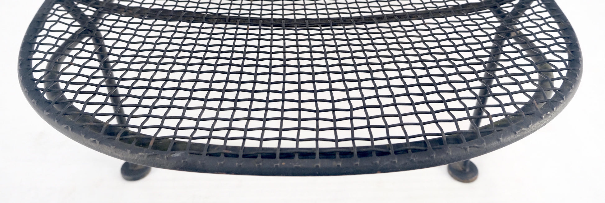 EstablishedLines Russel Woodard Mesh Body Adjustable Back Chaise Lounge on Wheels 1960s MINT