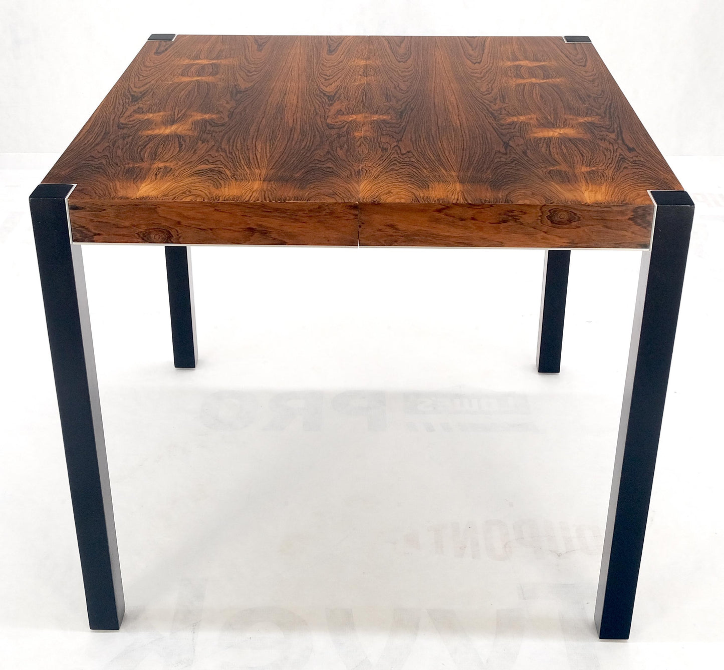 John Stuart Rosewood Top Square Top Game Dining Table Two Extension Boards MINT!