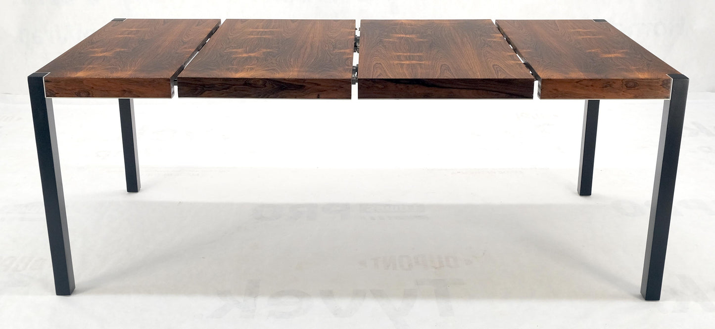 John Stuart Rosewood Top Square Top Game Dining Table Two Extension Boards MINT!