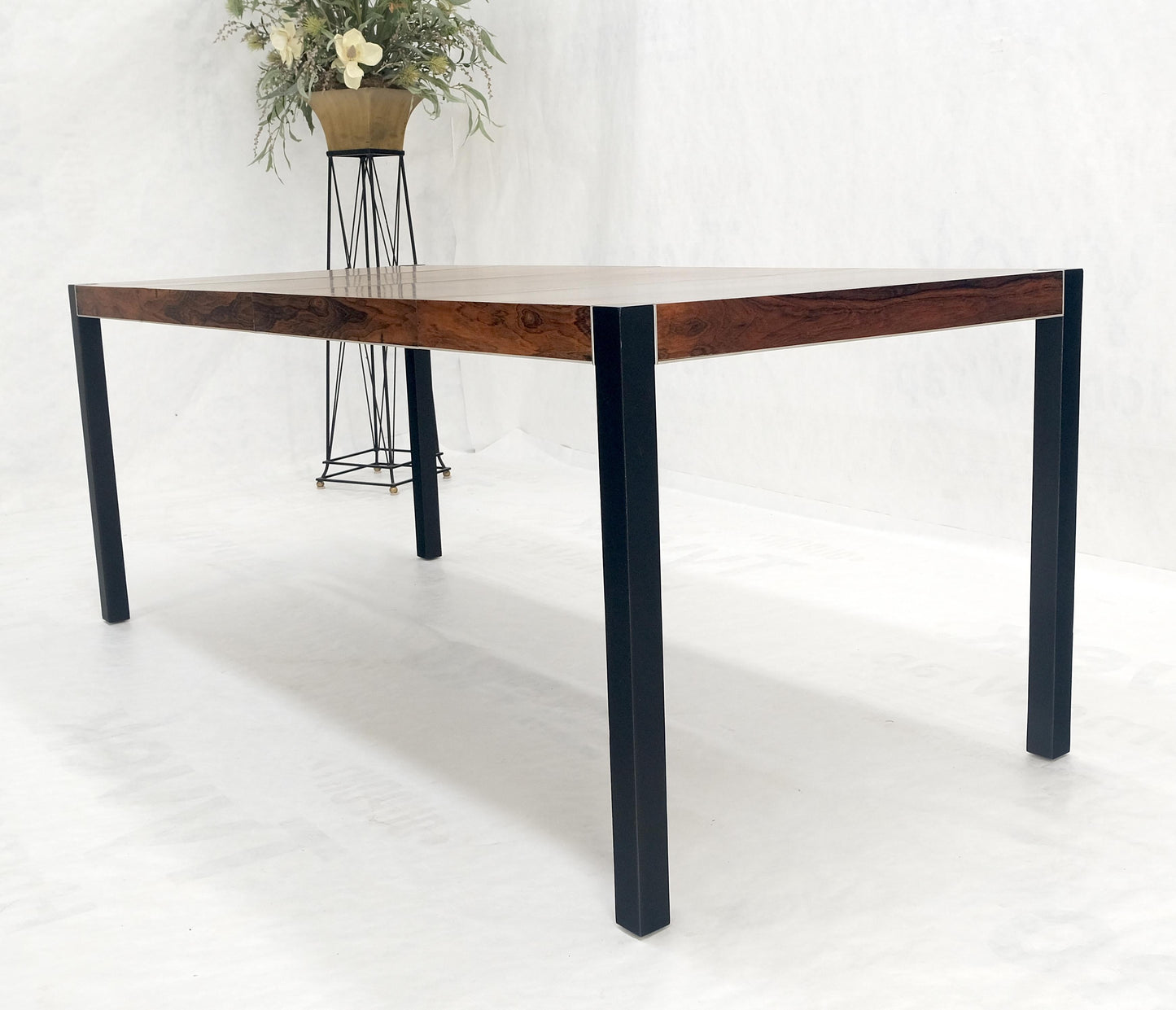 John Stuart Rosewood Top Square Top Game Dining Table Two Extension Boards MINT!