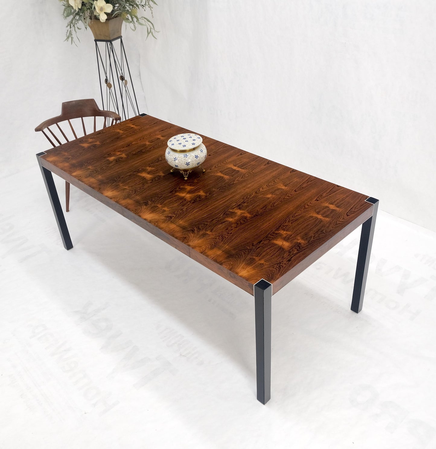 John Stuart Rosewood Top Square Top Game Dining Table Two Extension Boards MINT!