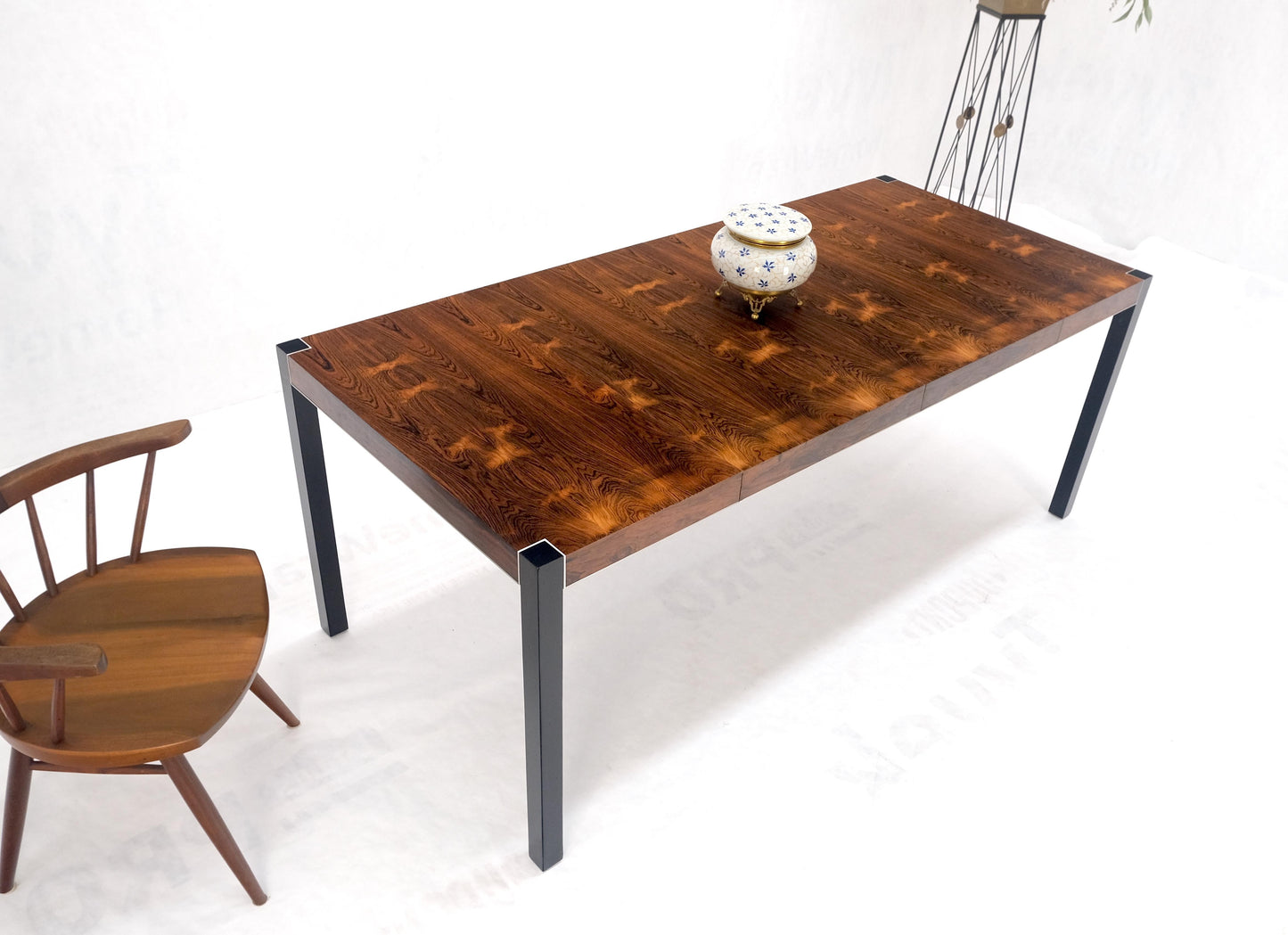 John Stuart Rosewood Top Square Top Game Dining Table Two Extension Boards MINT!