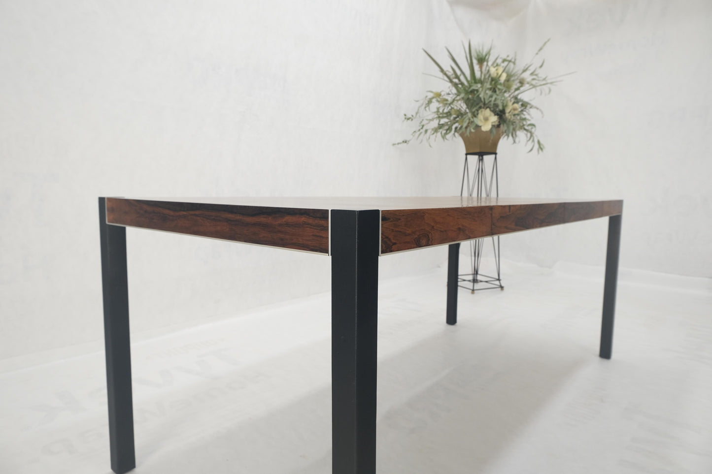 John Stuart Rosewood Top Square Top Game Dining Table Two Extension Boards MINT!