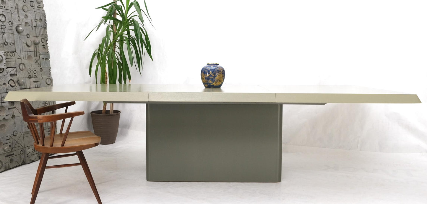 EstablishedLines Oversize Pedestal Base Cloth Wrapped Dining Conference Table