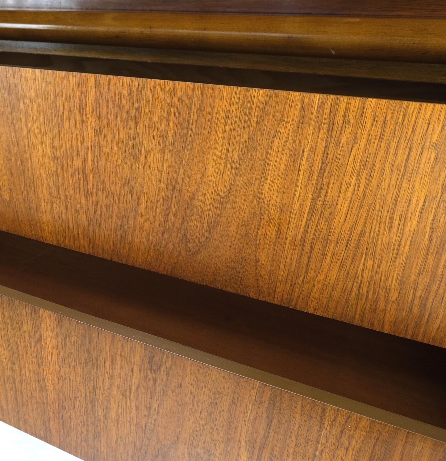 EstablishedLines Mid-Century Modern Diamond Front Walnut 8 Drawers High Chest Dresser Cabinet