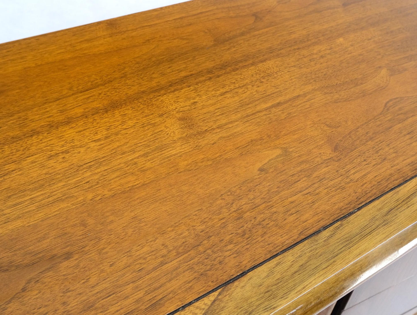 EstablishedLines Mid-Century Modern Diamond Front Walnut 8 Drawers High Chest Dresser Cabinet