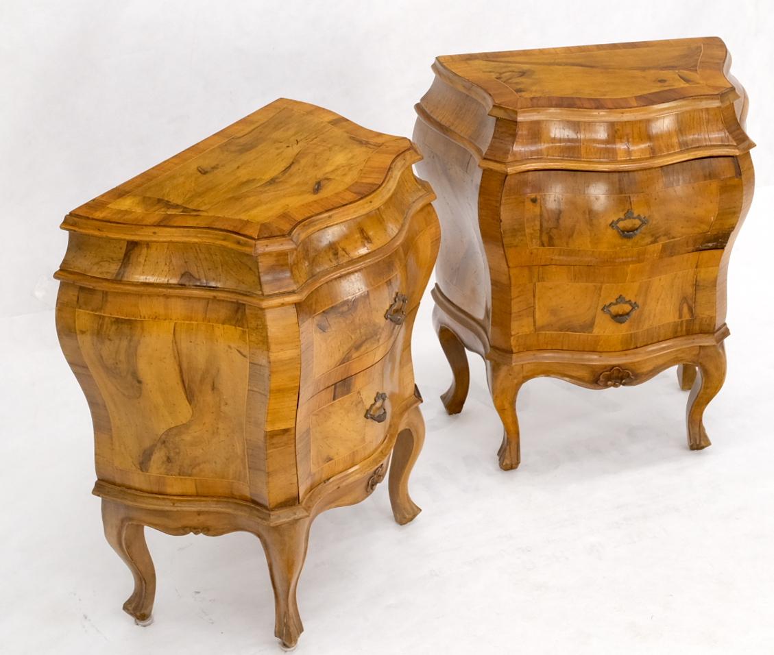 EstablishedLines Pair of Italian Bombay Style Olive Wood Burl Veneer Patches