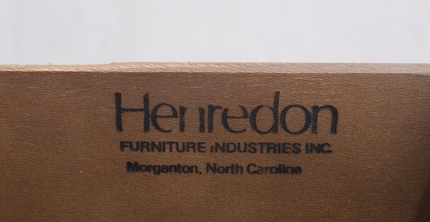 EstablishedLines Henredon Solid Oak Olive Finish Wide Open Bookcase Secretary Desk Country French