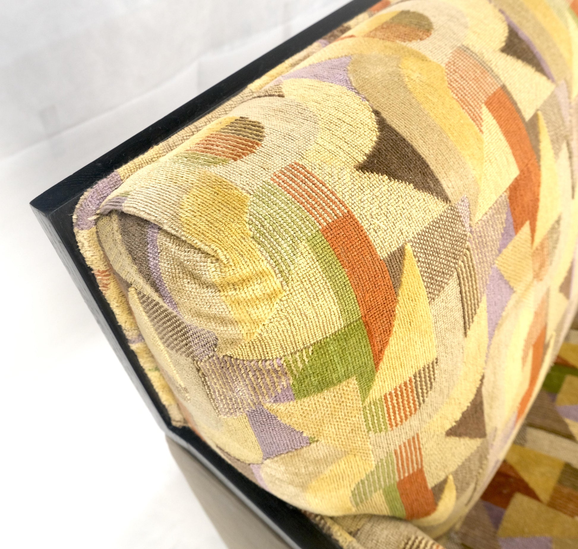 EstablishedLines Pair of Fine Ebonized Oak French Art Deco Lounge Chairs by Dominique Redone MINT