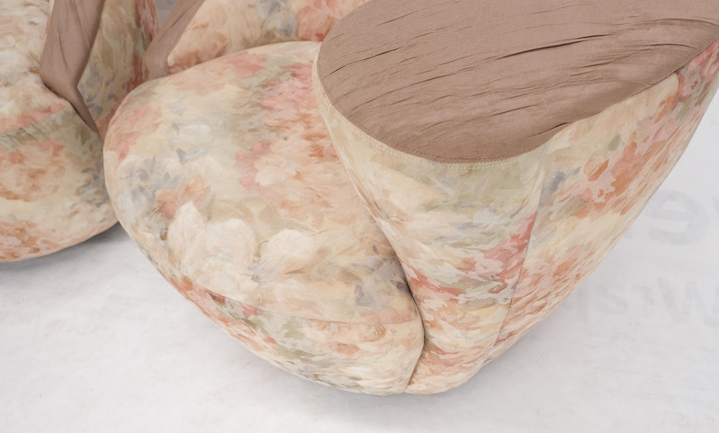 EstablishedLines Pair of Vladimir Kagan Two Tone Nautilus Lounge Chairs