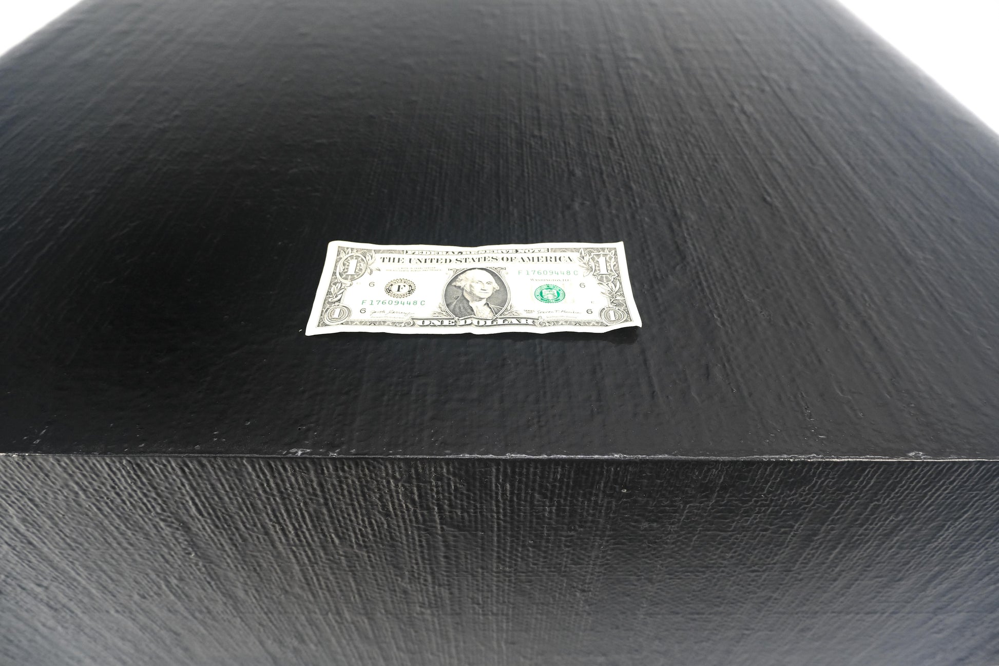 EstablishedLines Black Lacquer Cloth Wrapped 36" Square Center Coffee Table Mid Century 1970 MINT