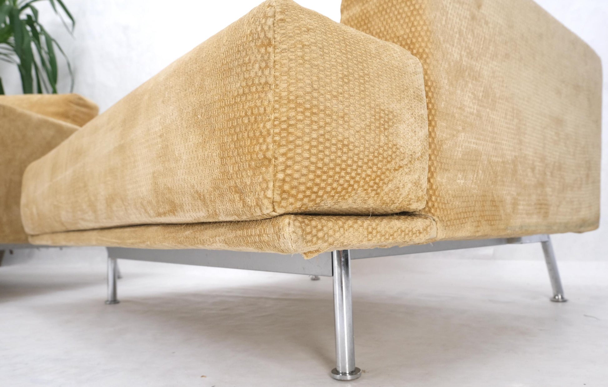 EstablishedLines Pair of Wide Seat Almost Sattee Width Lounge Chairs by Cassina