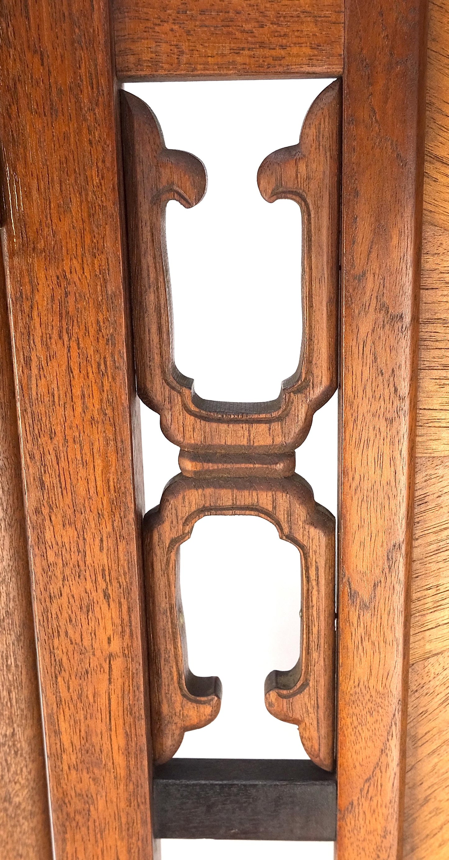 EstablishedLines Very Fine Mid Century Modern Teak 4 Panel Decorative Screen Room Divider MINT
