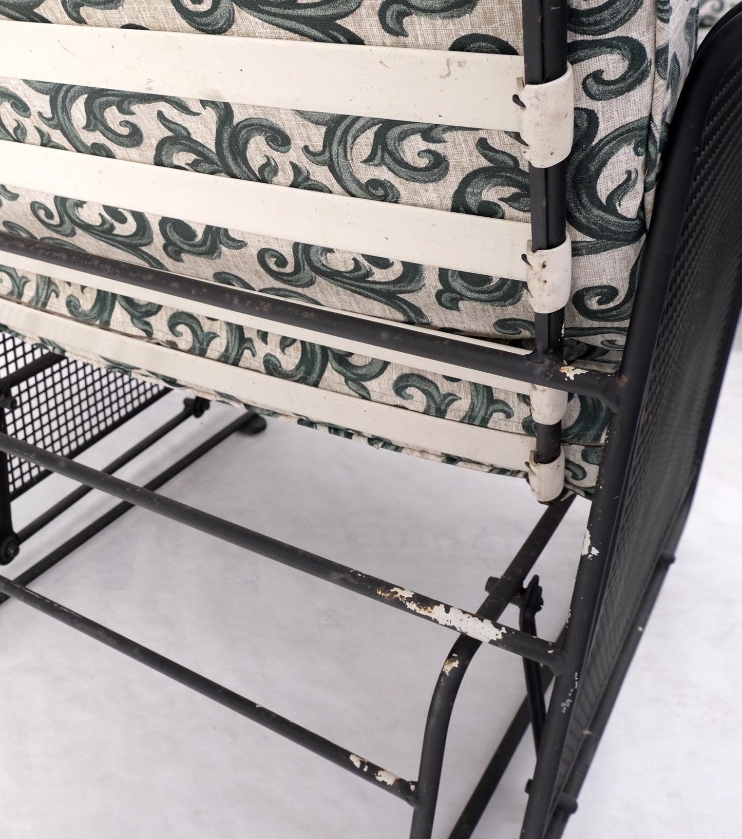 EstablishedLines 5 pcs Mid Century Modern Glider Chair Sofa Loveseat & Two Side End Tables Iron