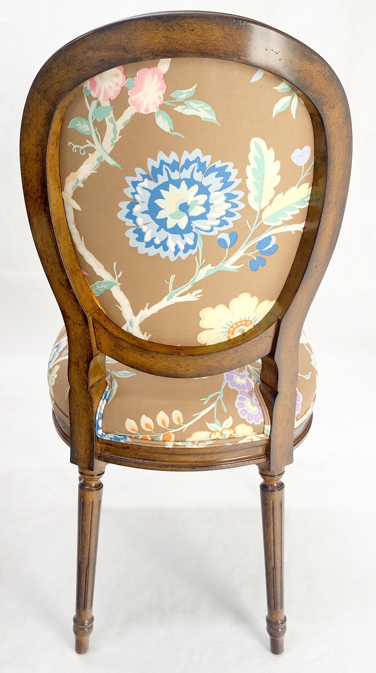 EstablishedLines Tolled Leather Top Game Table 4 New Upholstery French Matching Dining Chair MINT