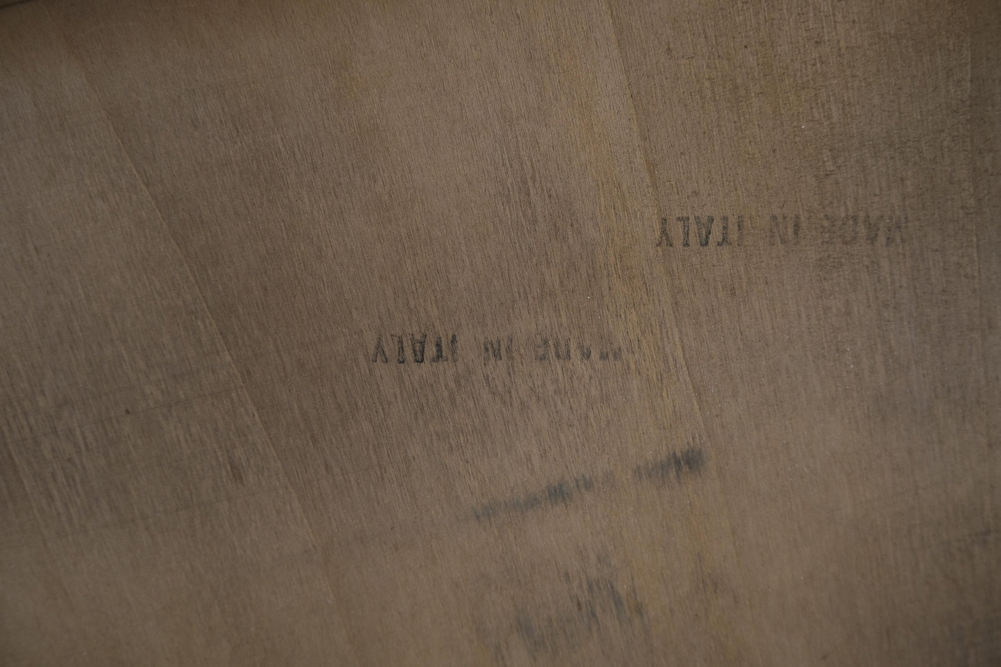 EstablishedLines Burl Olive Wood Italian Two Drawer Lift Top Night Stand Cabinet End Table MINT