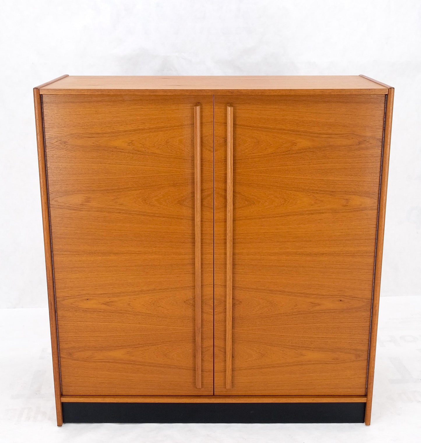 EstablishedLines Danish Mid-Century Modern Teak Side by Side Dresser Chest of Drawers Chifforobe