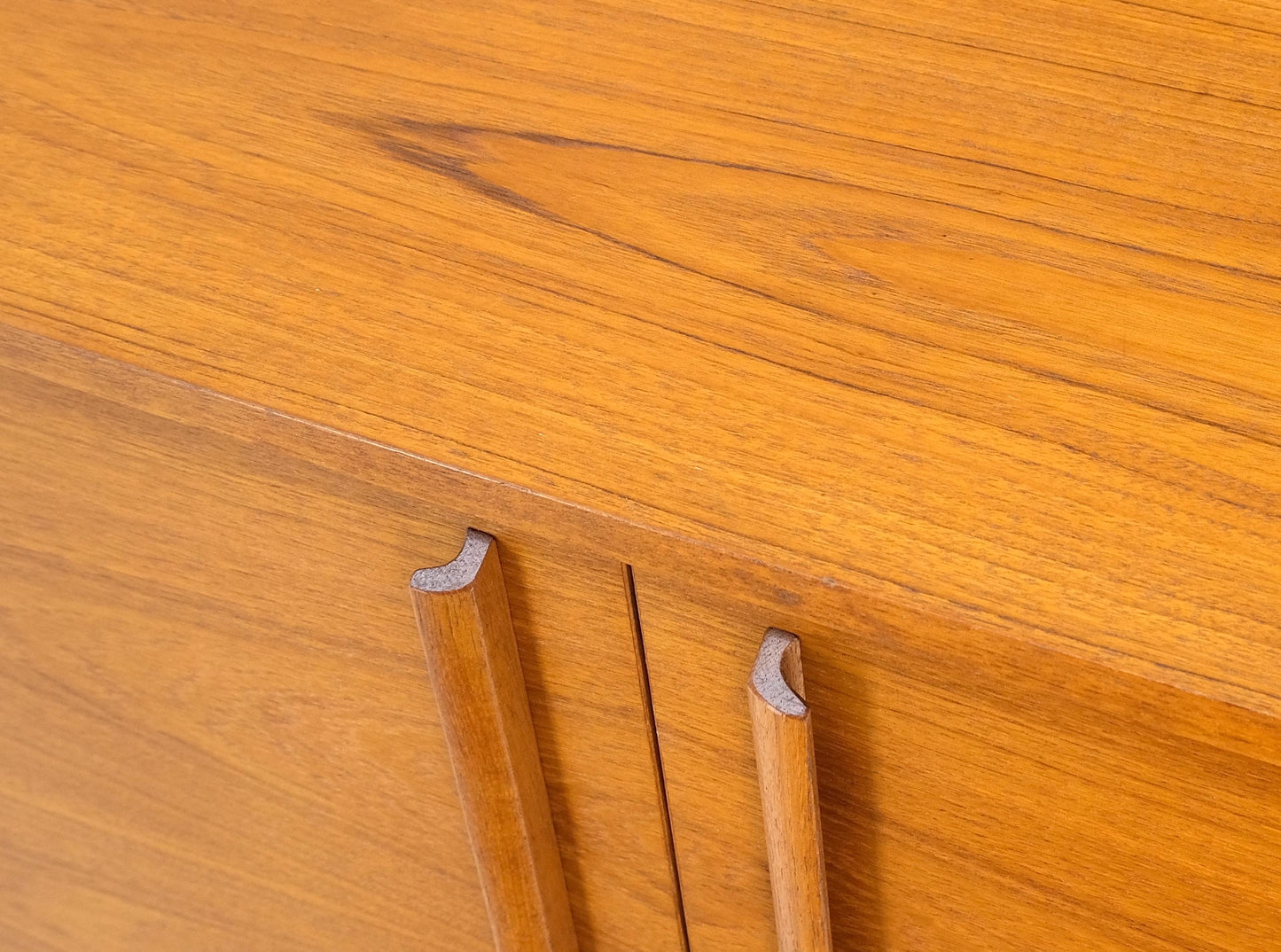 EstablishedLines Danish Mid-Century Modern Teak Side by Side Dresser Chest of Drawers Chifforobe