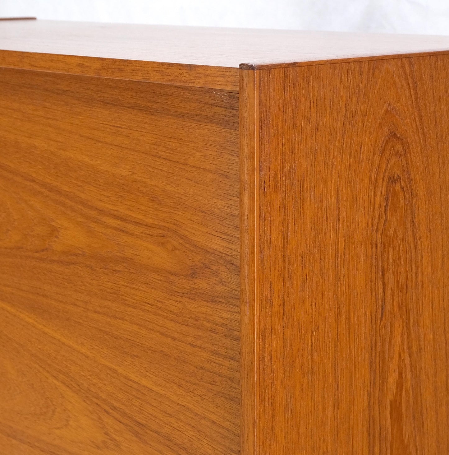 EstablishedLines Danish Mid-Century Modern Teak Side by Side Dresser Chest of Drawers Chifforobe