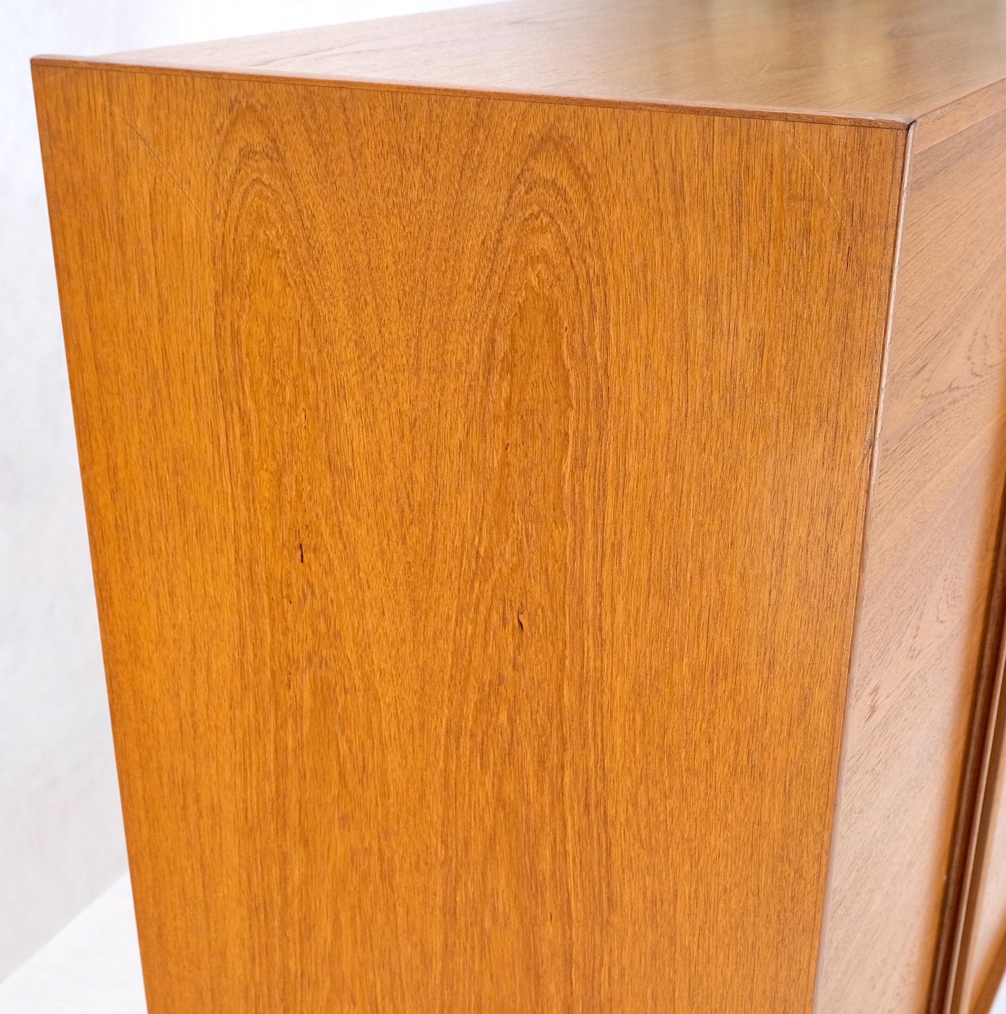 EstablishedLines Danish Mid-Century Modern Teak Side by Side Dresser Chest of Drawers Chifforobe