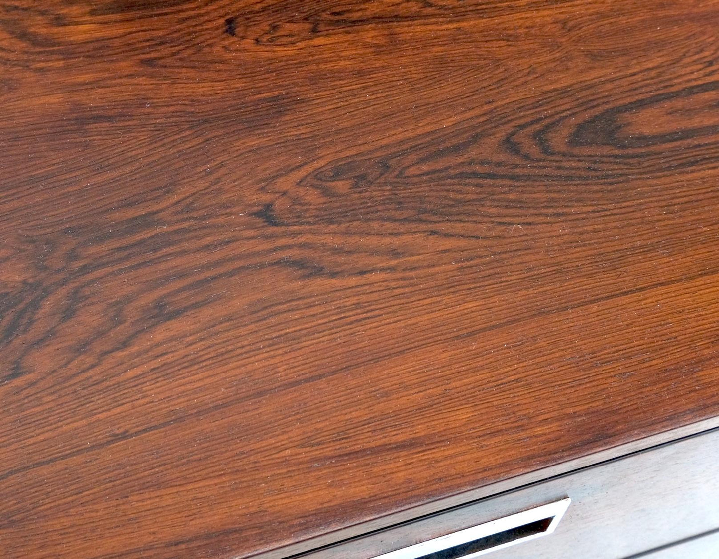 EstablishedLines Mid Century Modern Rosewood Two Drawers End Table NightStand by John Stuart MINT