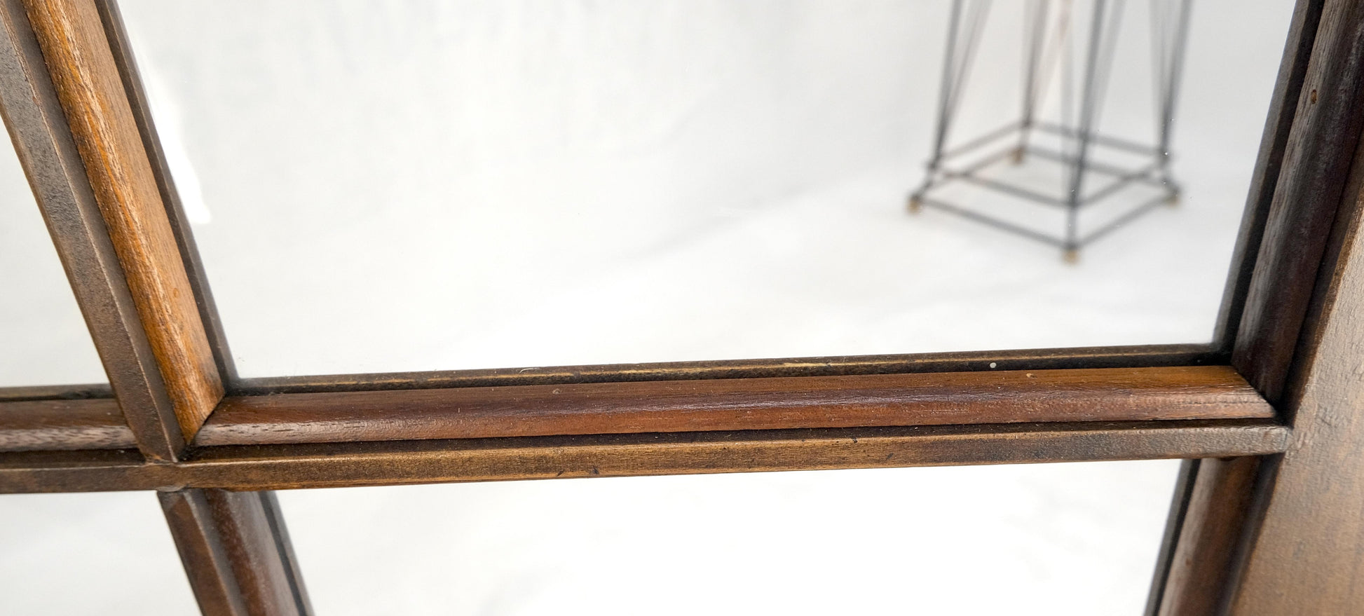 EstablishedLines 7' Tall Bubble Glass Double Doors Adjustable Shelves Bookcase Display Cabinet