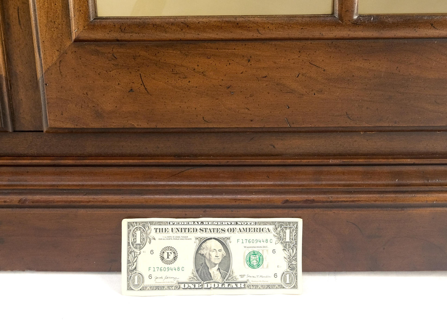 EstablishedLines 7' Tall Bubble Glass Double Doors Adjustable Shelves Bookcase Display Cabinet