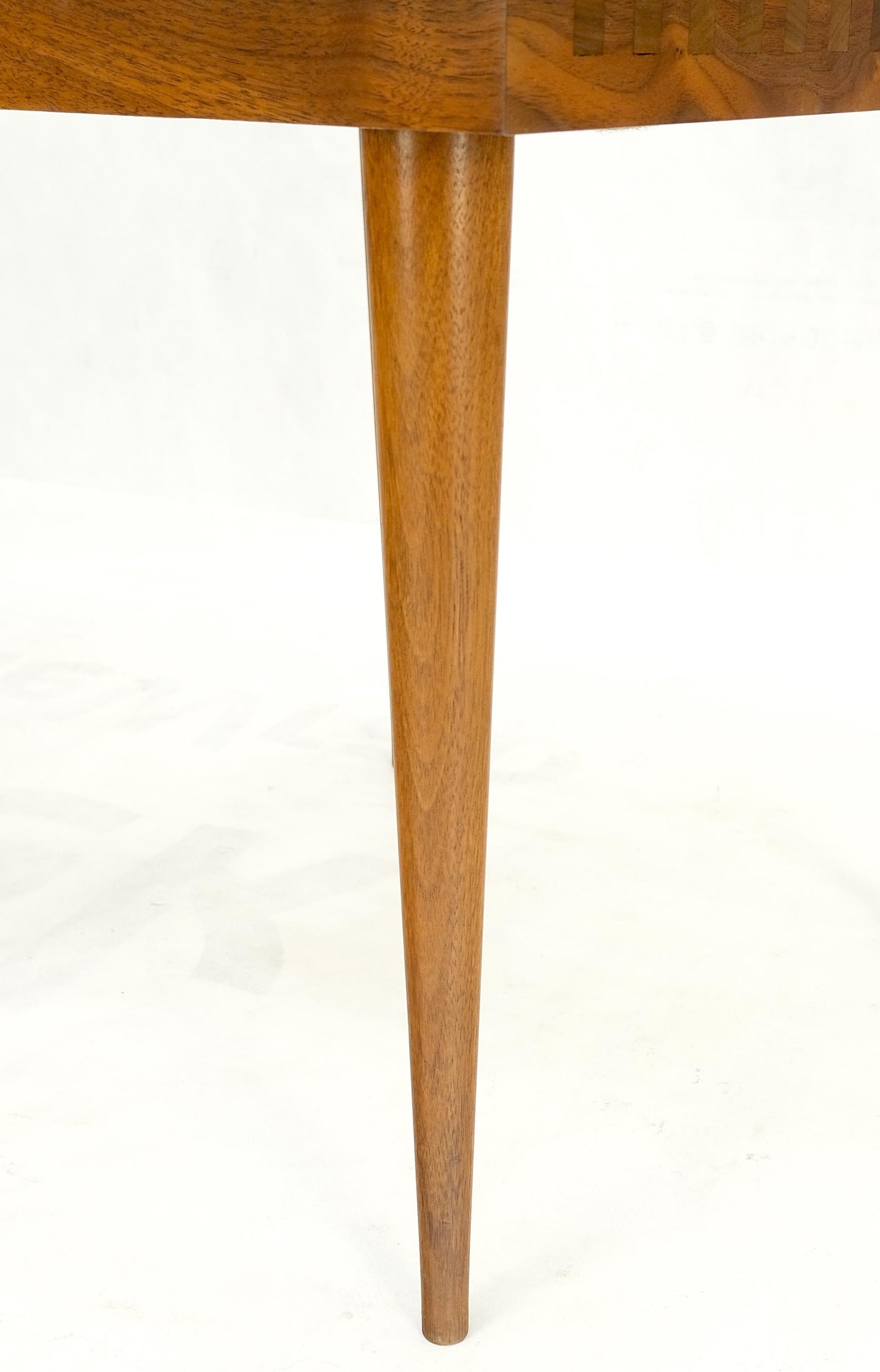 EstablishedLines Pair Square Mel Smilow Slatted Solid Walnut Modern Benches Side Tables MINT!