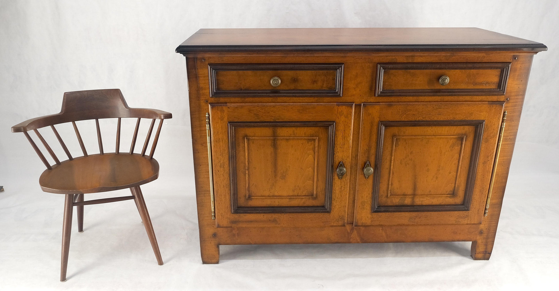 EstablishedLines Baker Two Door Drawers Large 26" Deep Sideboard Credenza Dresser Buffet MINT!