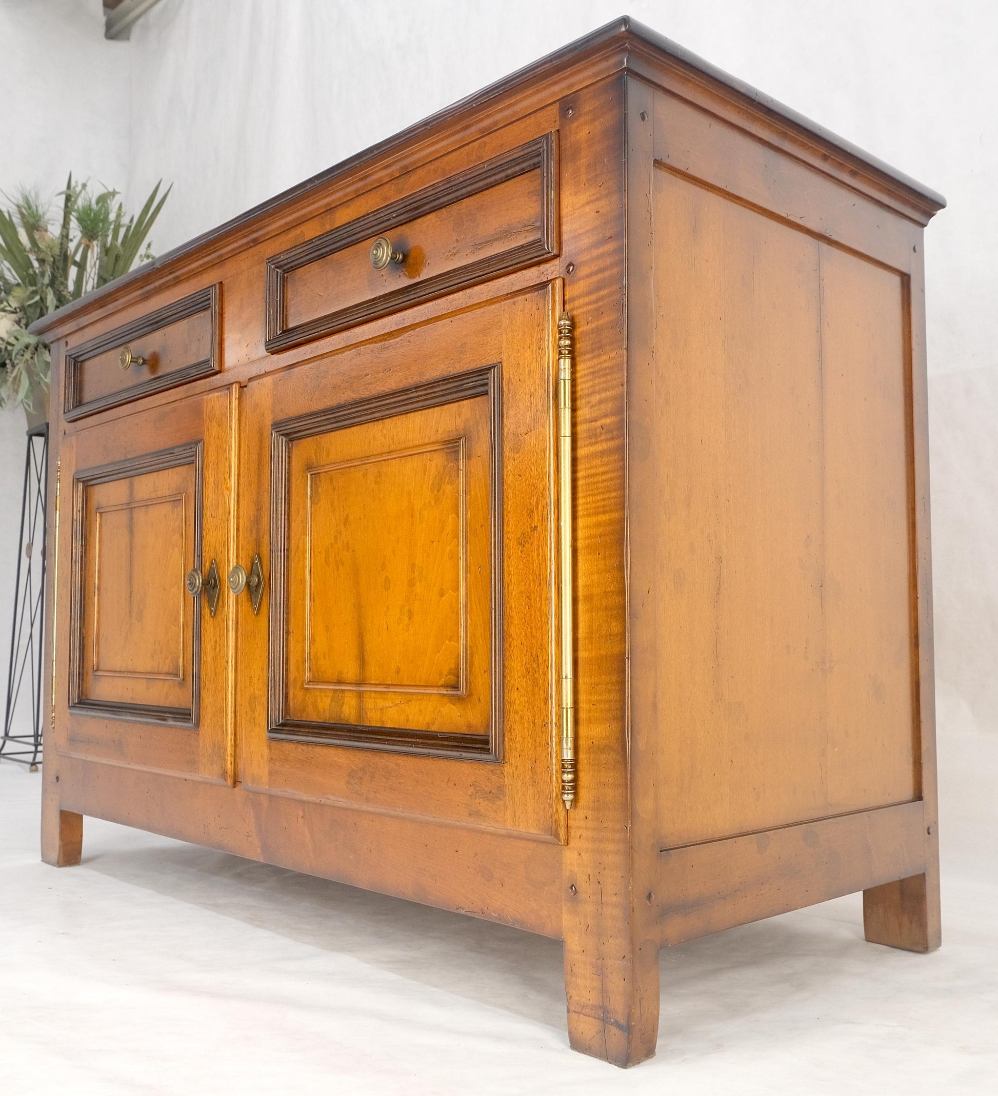 EstablishedLines Baker Two Door Drawers Large 26" Deep Sideboard Credenza Dresser Buffet MINT!