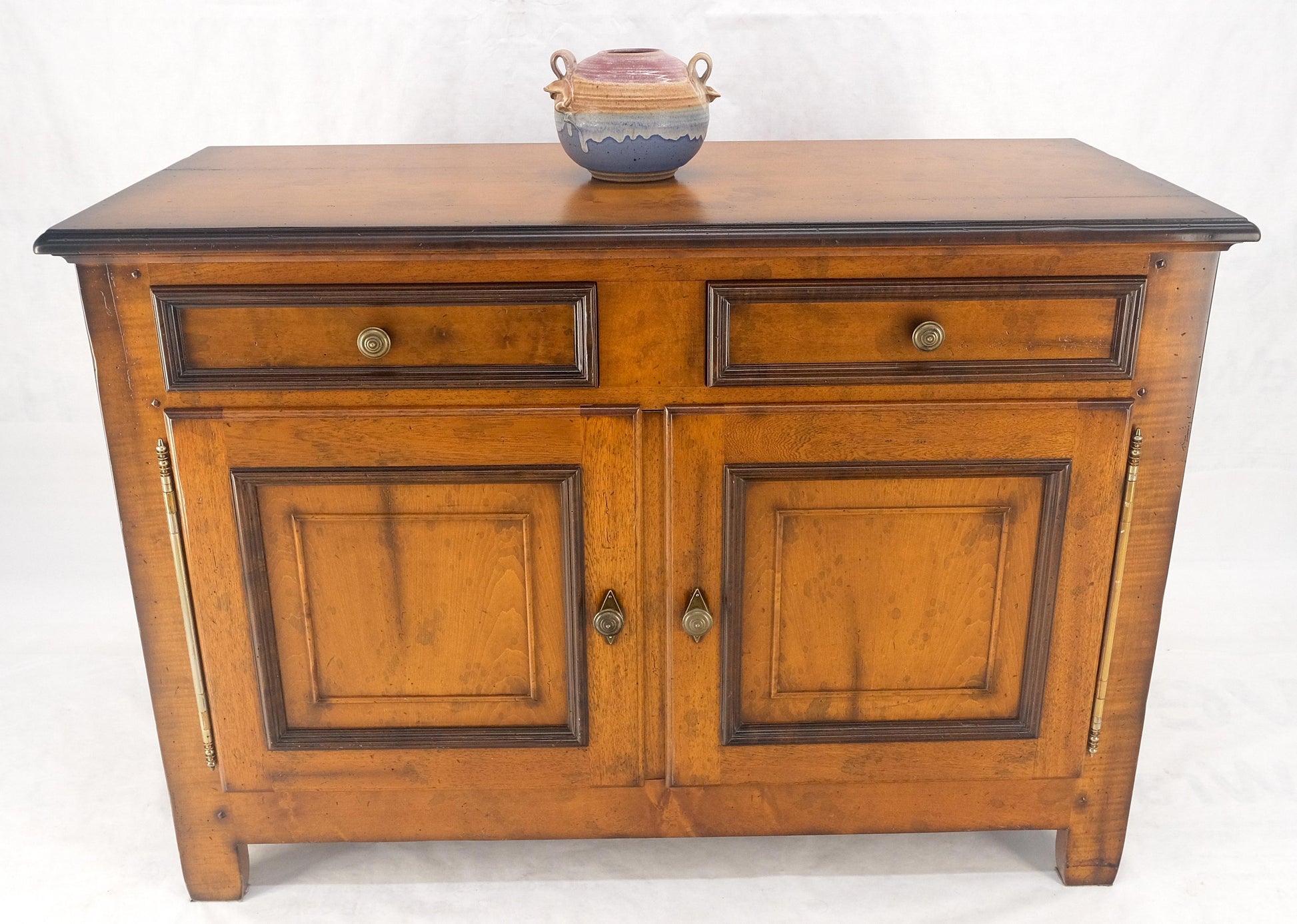 EstablishedLines Baker Two Door Drawers Large 26" Deep Sideboard Credenza Dresser Buffet MINT!