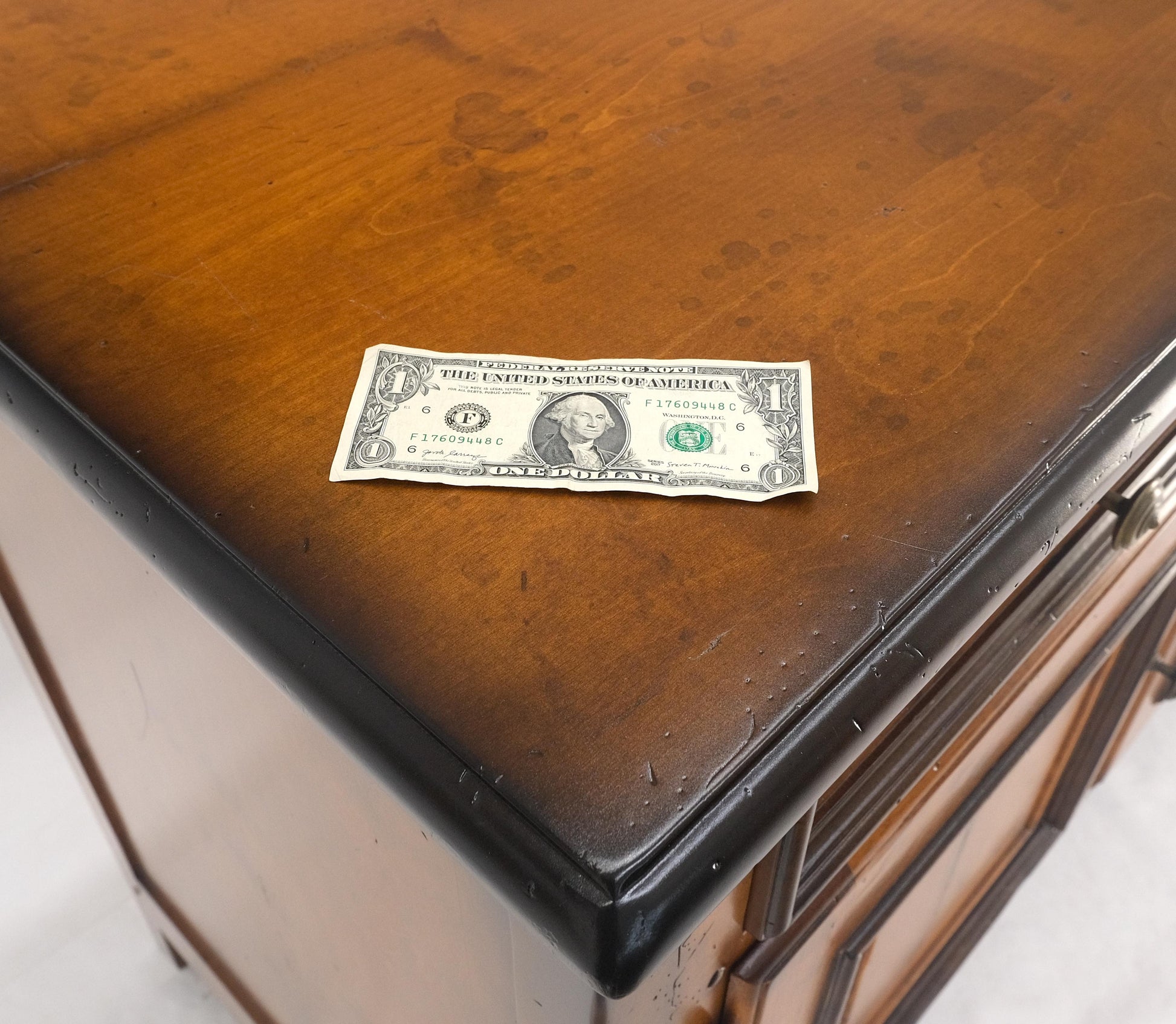 EstablishedLines Baker Two Door Drawers Large 26" Deep Sideboard Credenza Dresser Buffet MINT!