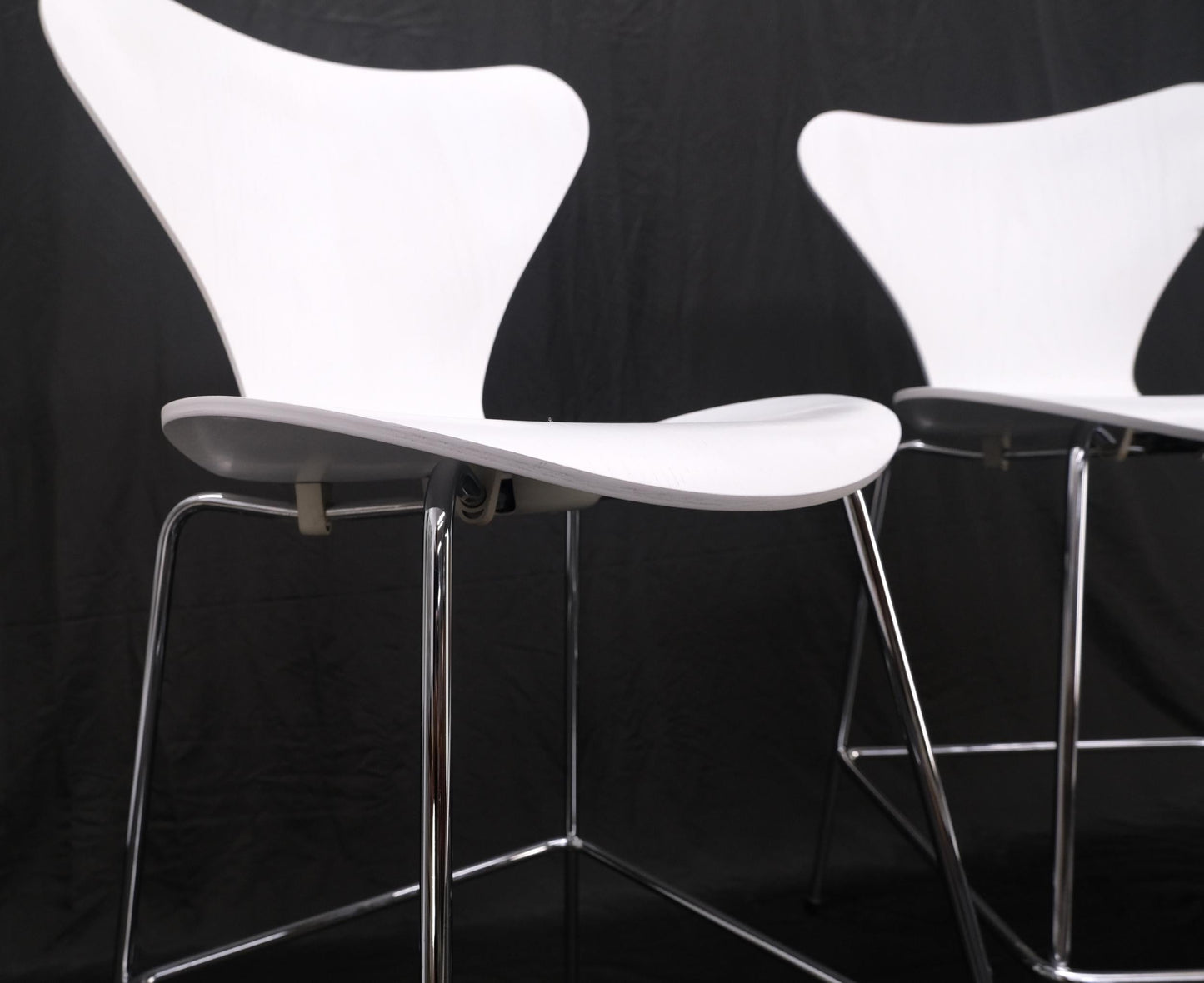 EstablishedLines Pair of Fritz Hansen Ant Seats High Bar Stools Chairs