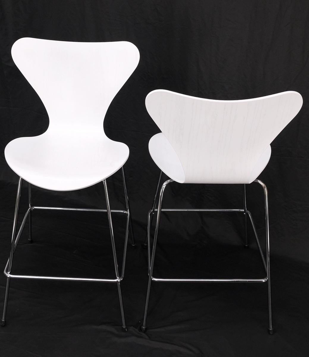 EstablishedLines Pair of Fritz Hansen Ant Seats High Bar Stools Chairs