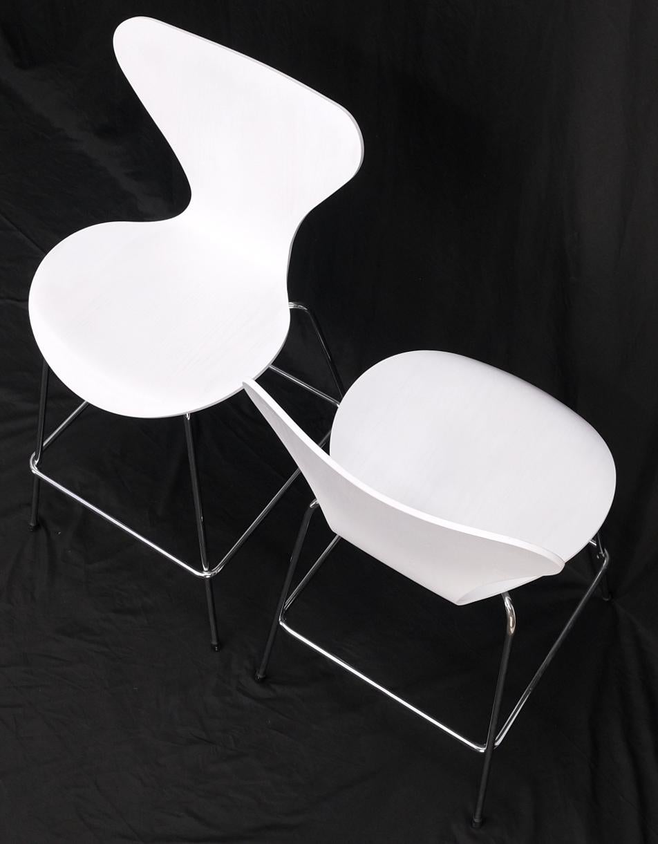 EstablishedLines Pair of Fritz Hansen Ant Seats High Bar Stools Chairs