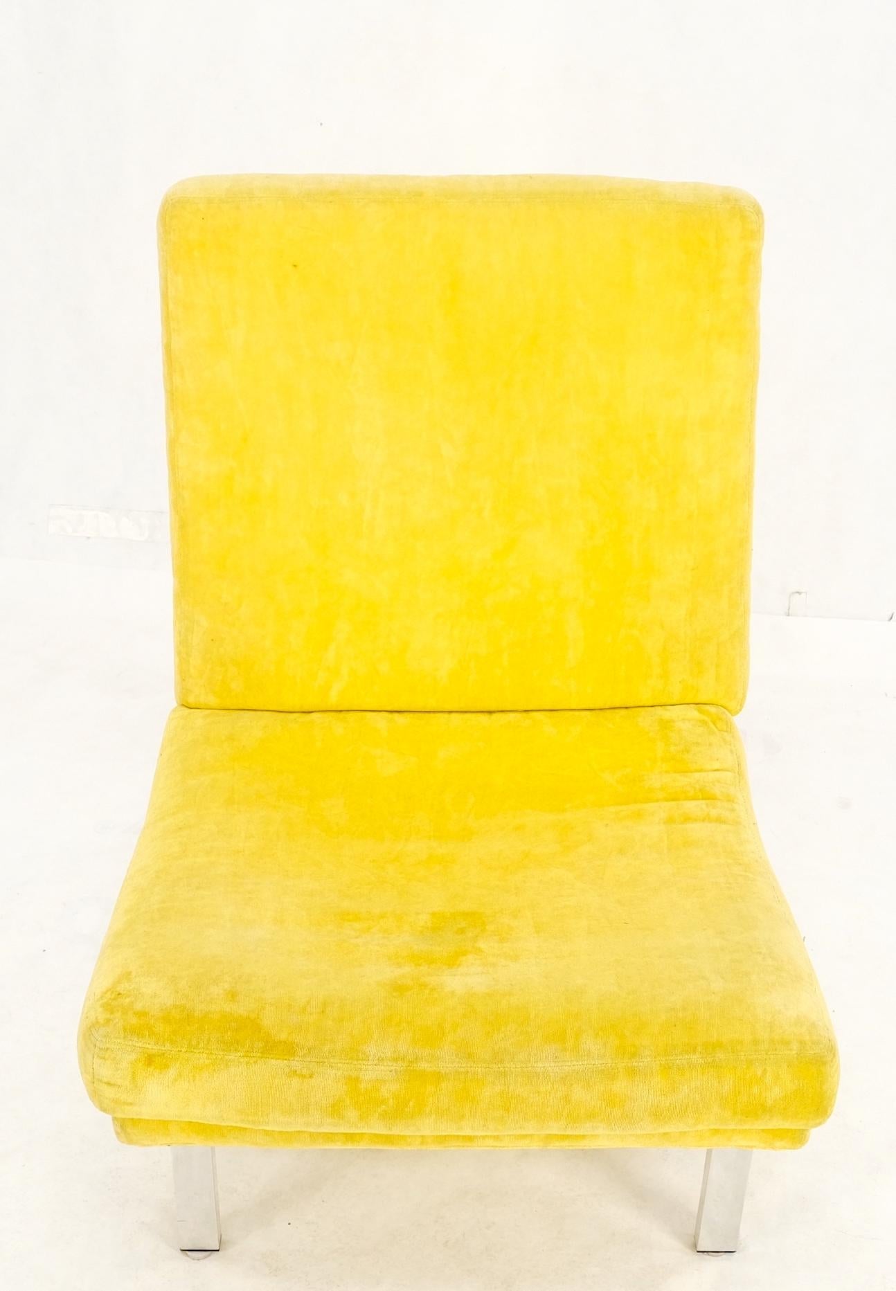 EstablishedLines Mid-Century Modern Aluminum Frame Scoop Seat Lounge Chair Baughman Decor