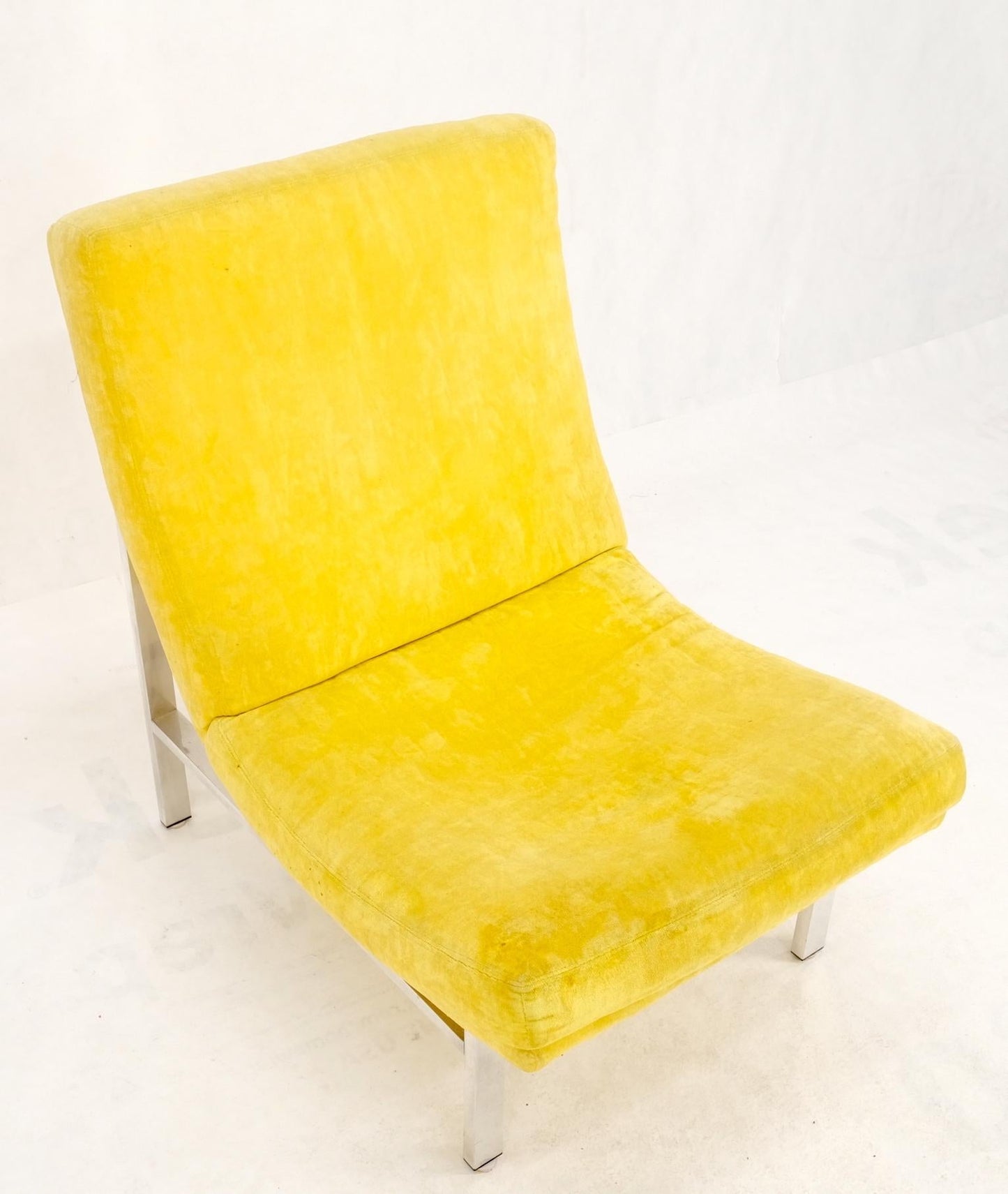 EstablishedLines Mid-Century Modern Aluminum Frame Scoop Seat Lounge Chair Baughman Decor