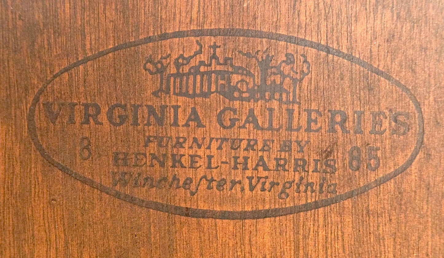 EstablishedLines Pair Flame Mahogany Virginia Galleries Hankel Harris Beveled Wall Mirrors MINT!