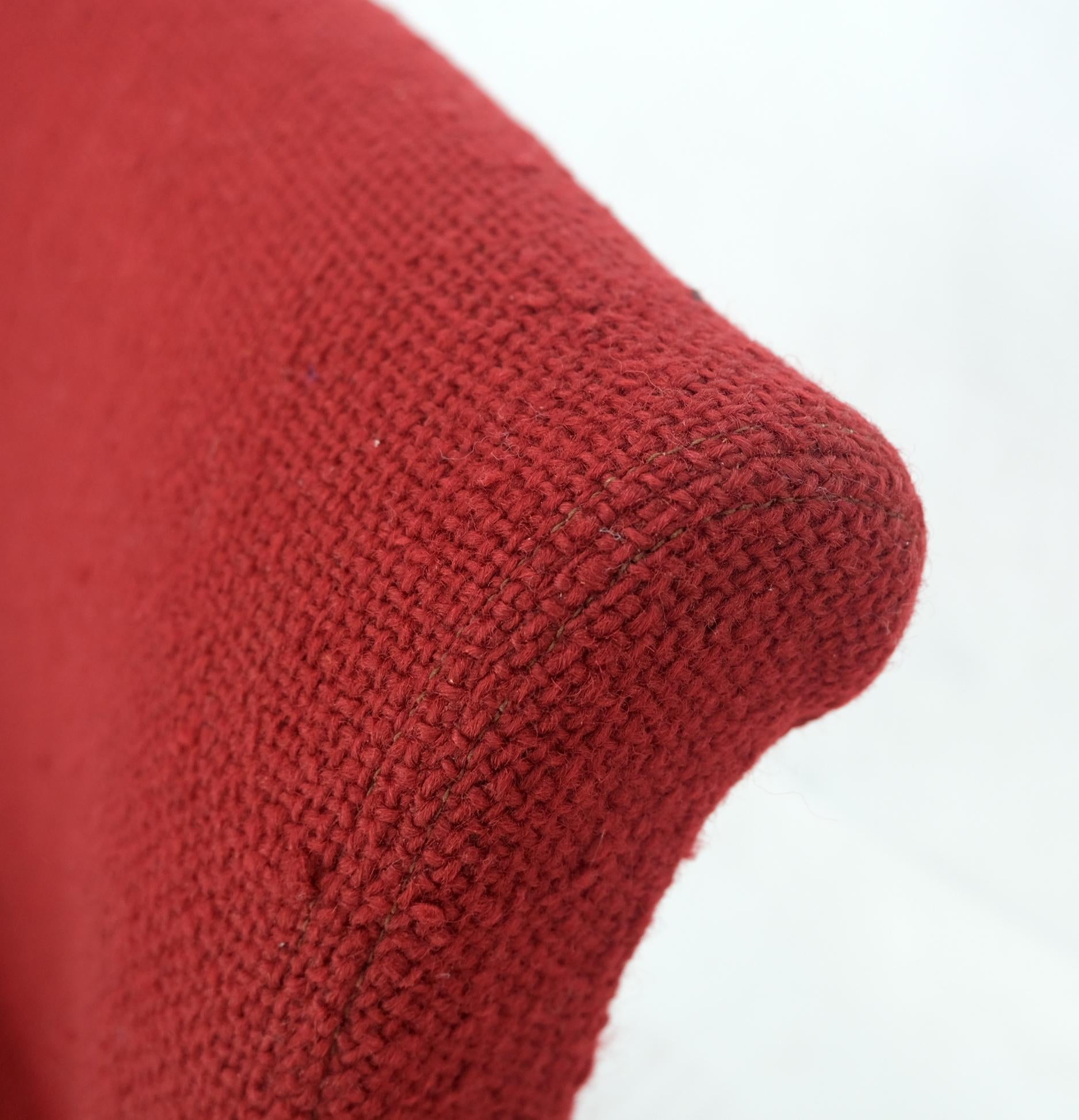 EstablishedLines Pair Heavy Solid Stainless Steel Formed Bend Frame Side Lounge Chairs Red Uphols