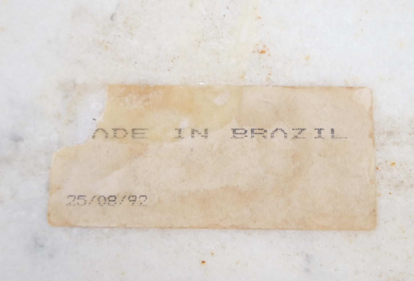 EstablishedLines Mid Century Modern Square White & Grey Marble Coffee Center Table